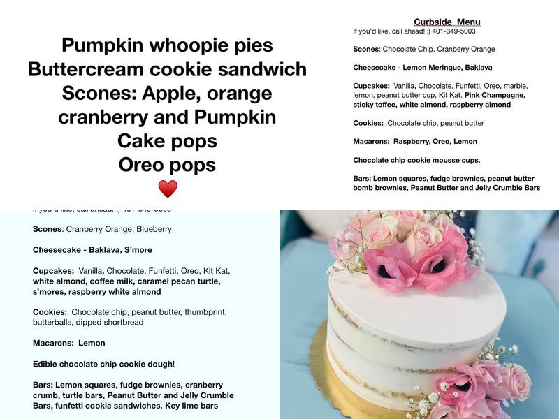 Ivy and Lace Bake Shop LLC Menu