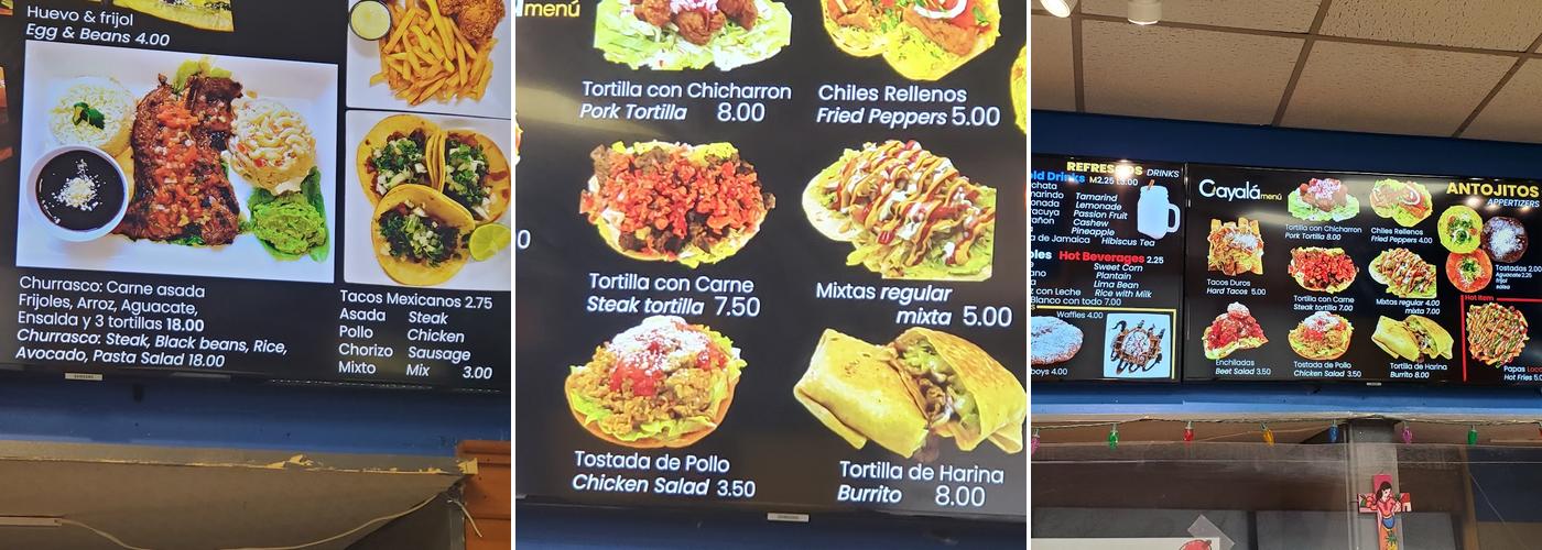 Cayalá Bakery Menu
