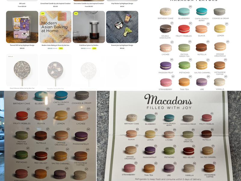 Macadons Menu