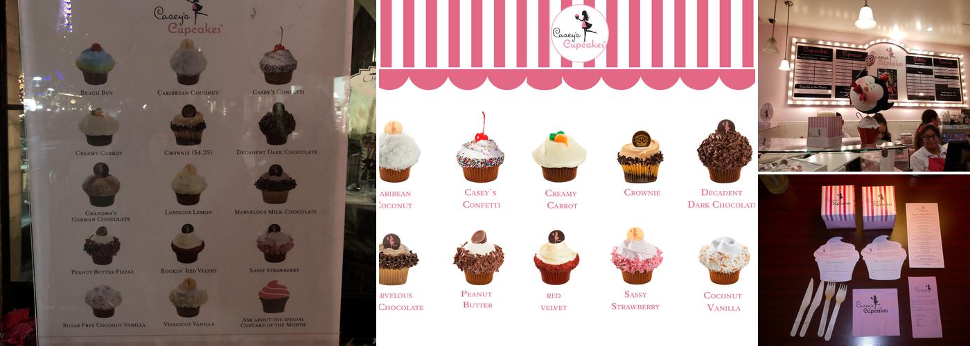 Casey's Cupcakes Menu