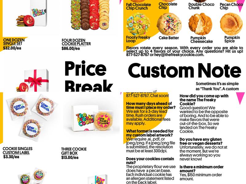 The Freaky Cookie Menu