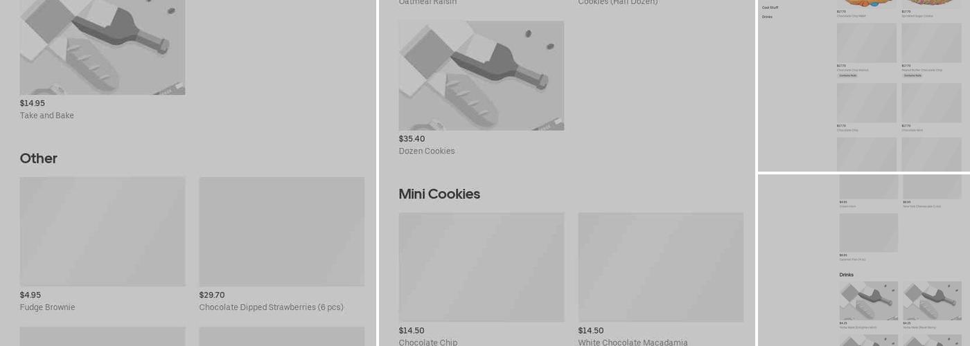 Sherri's Cookies Menu