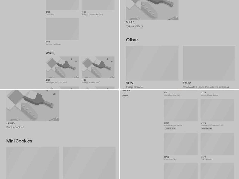 Sherri's Cookies Menu