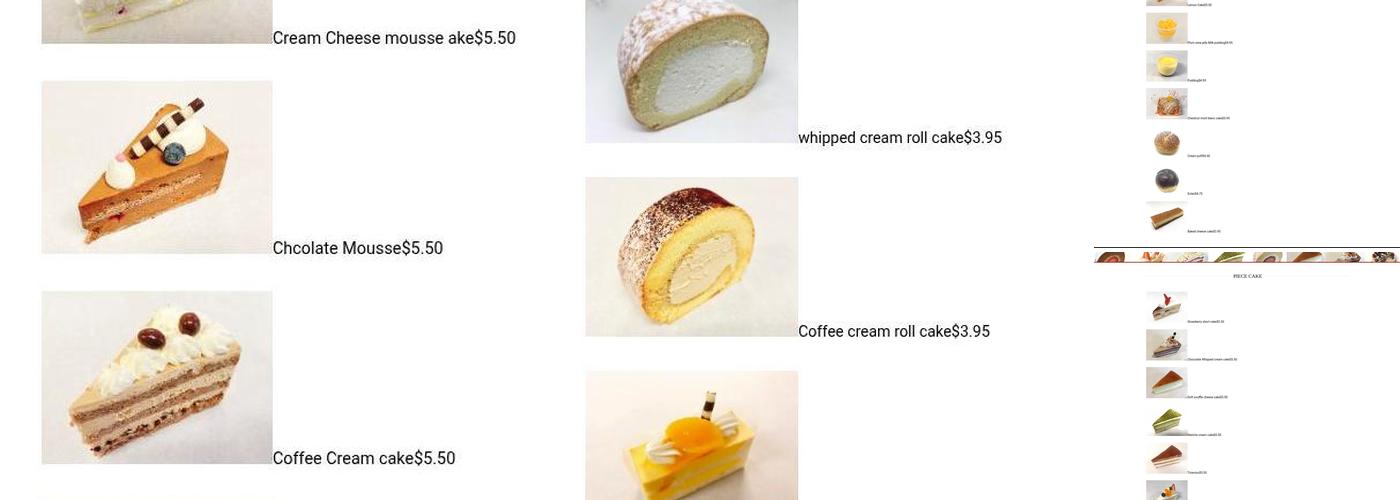 Nagomi Cake House Menu