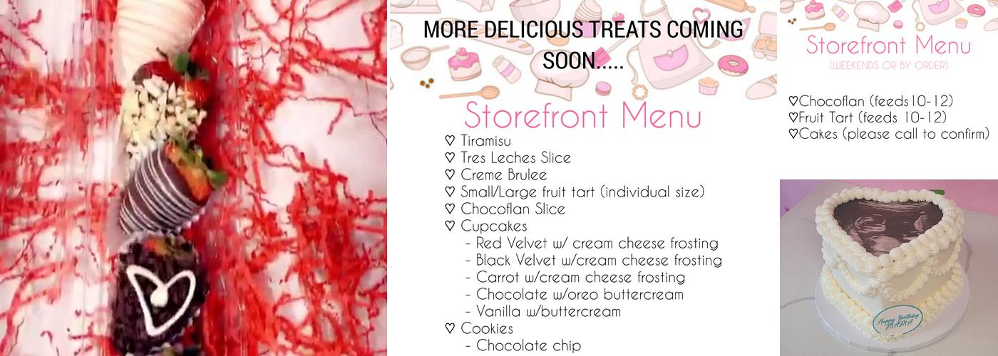 Sweet Cheeks Pastries Menu