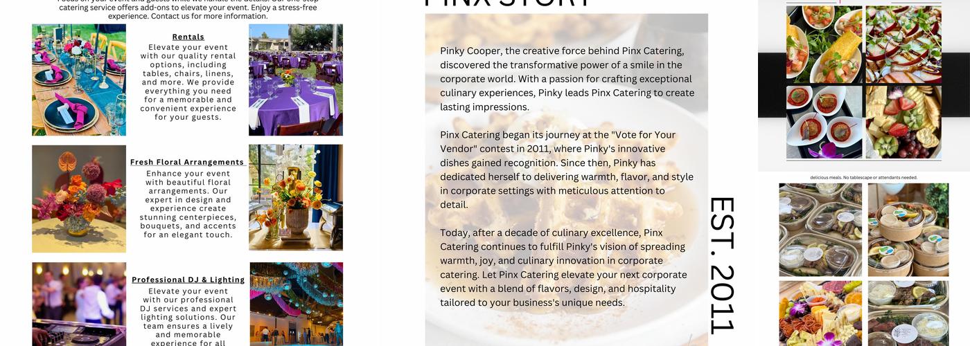 Pinx Menu