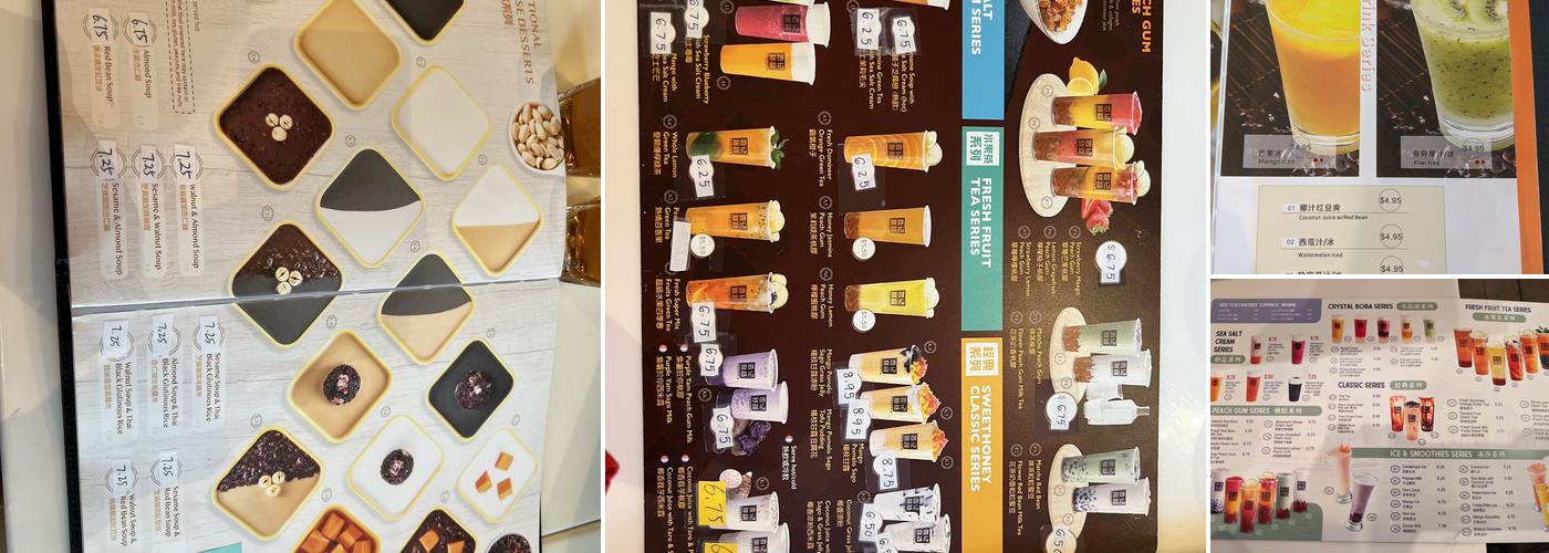 SweetHoney Dessert Menu