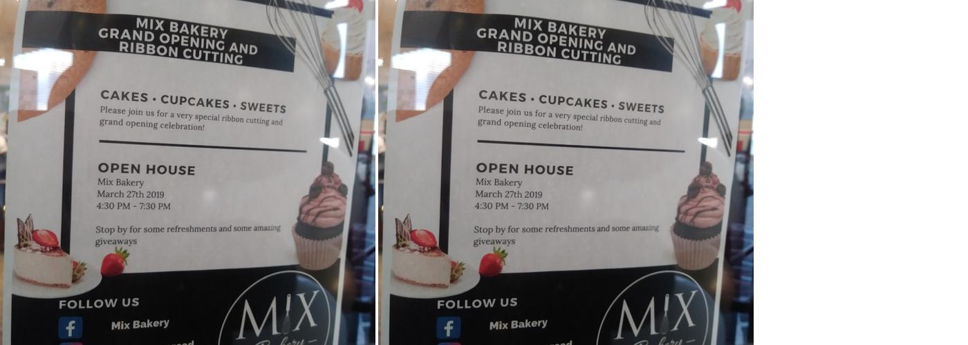 Mix Bakery Menu