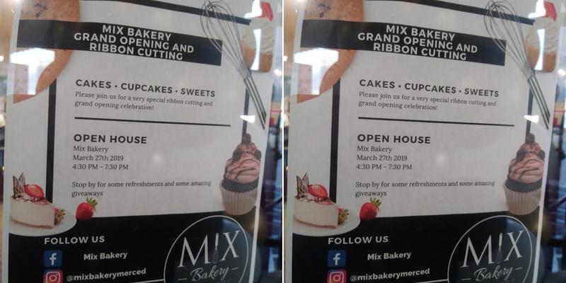 Mix Bakery Menu