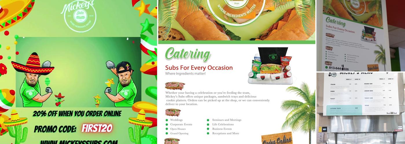 Mickey's Subs Menu