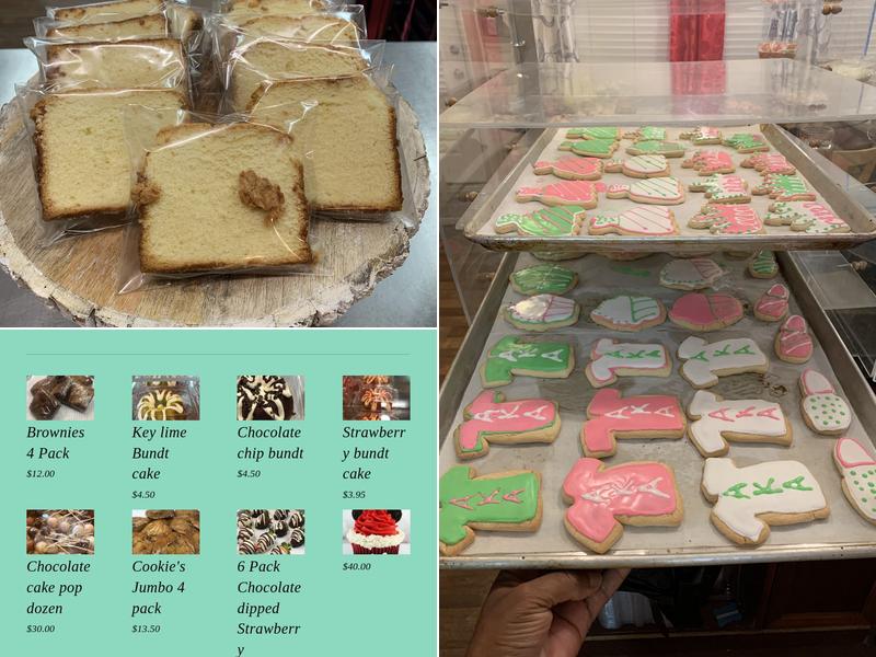 PeeWee's Bakery Sweets Menu