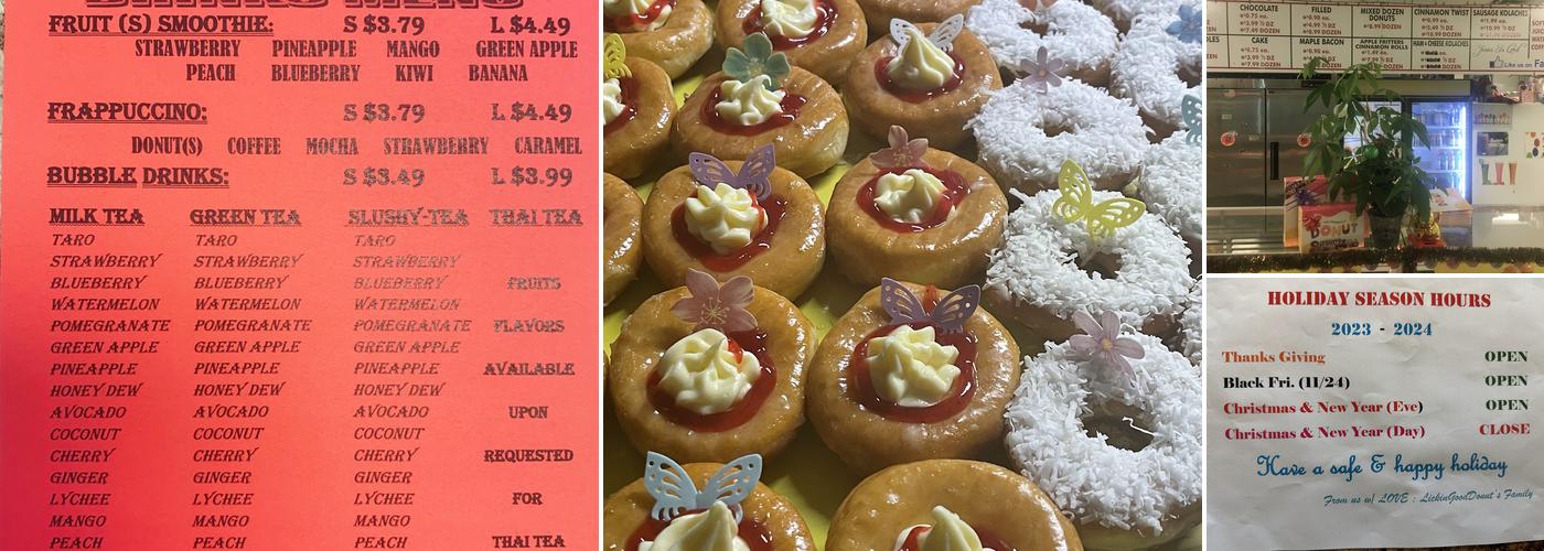 Lickin Good Donuts Menu