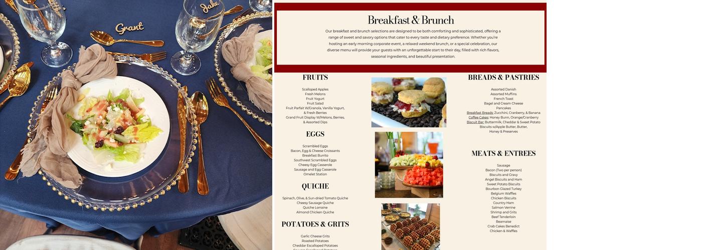 Rosa's Catering Menu