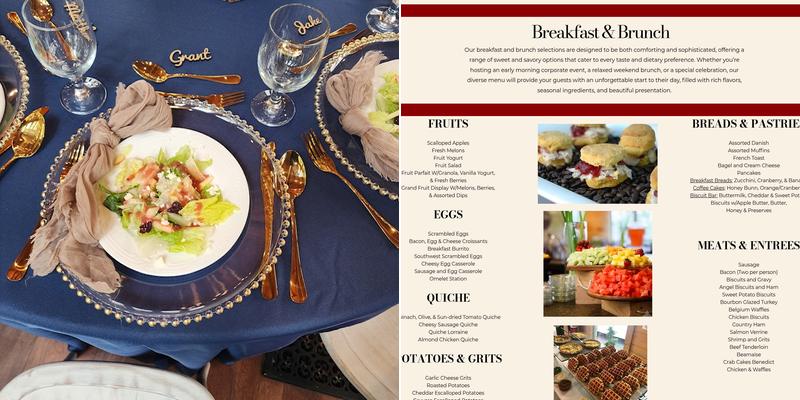 Rosa's Catering Menu