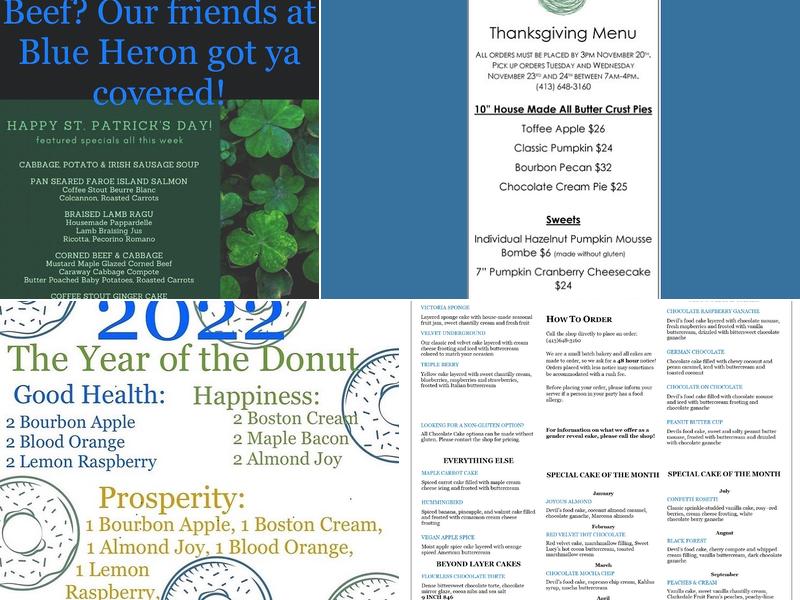 Sweet Lucy's Bakeshop Menu