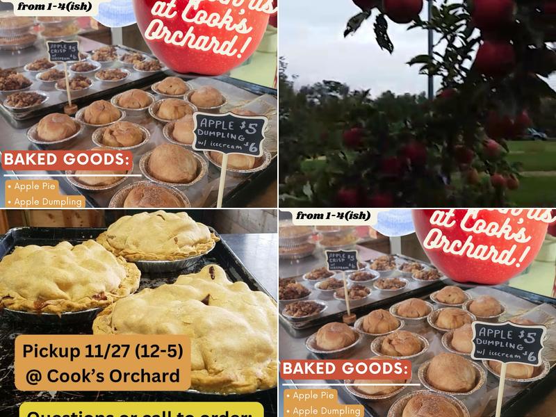 Cook's Orchard Menu