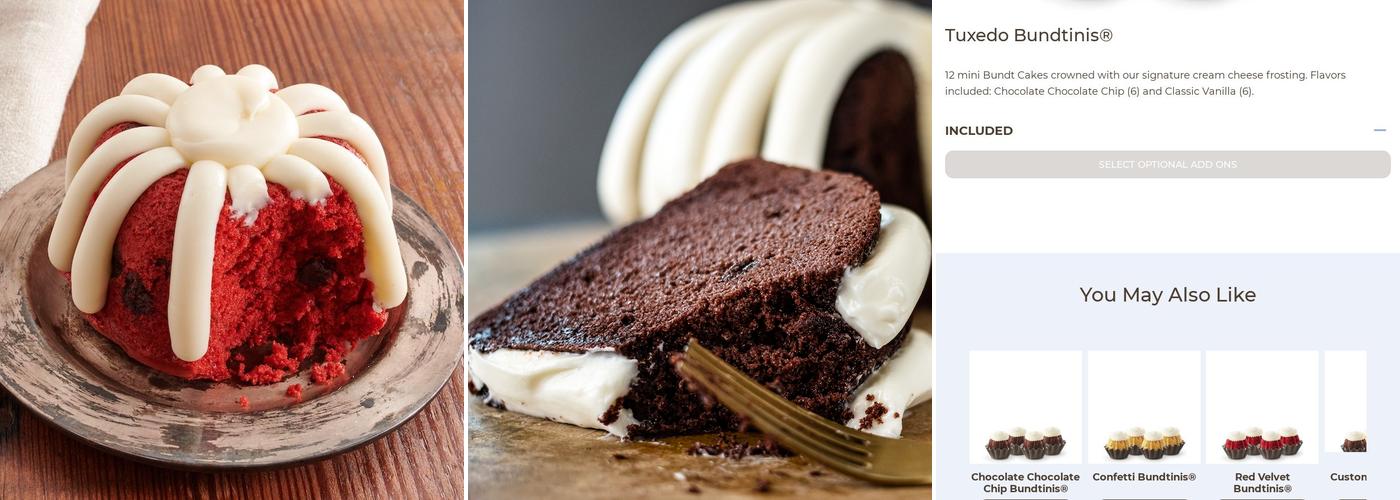 Nothing Bundt Cakes Menu