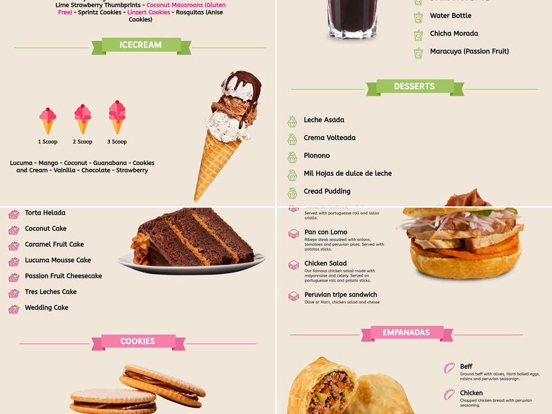 Dolce Amore Sweets Menu