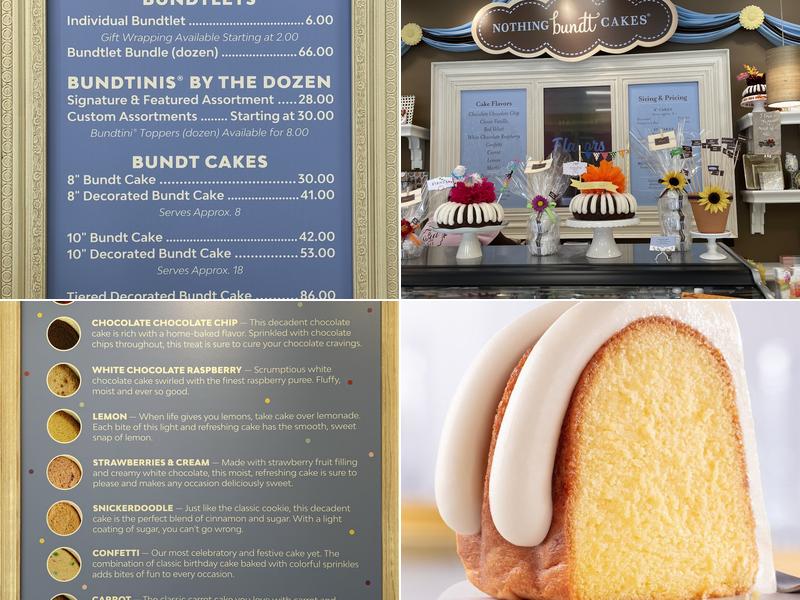 Nothing Bundt Cakes Menu