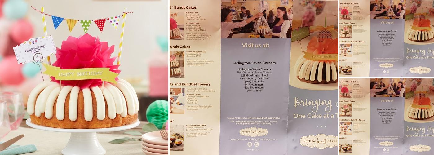 Nothing Bundt Cakes Menu