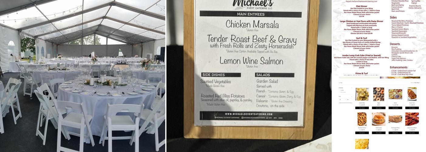 Michael's Event Catering Menu