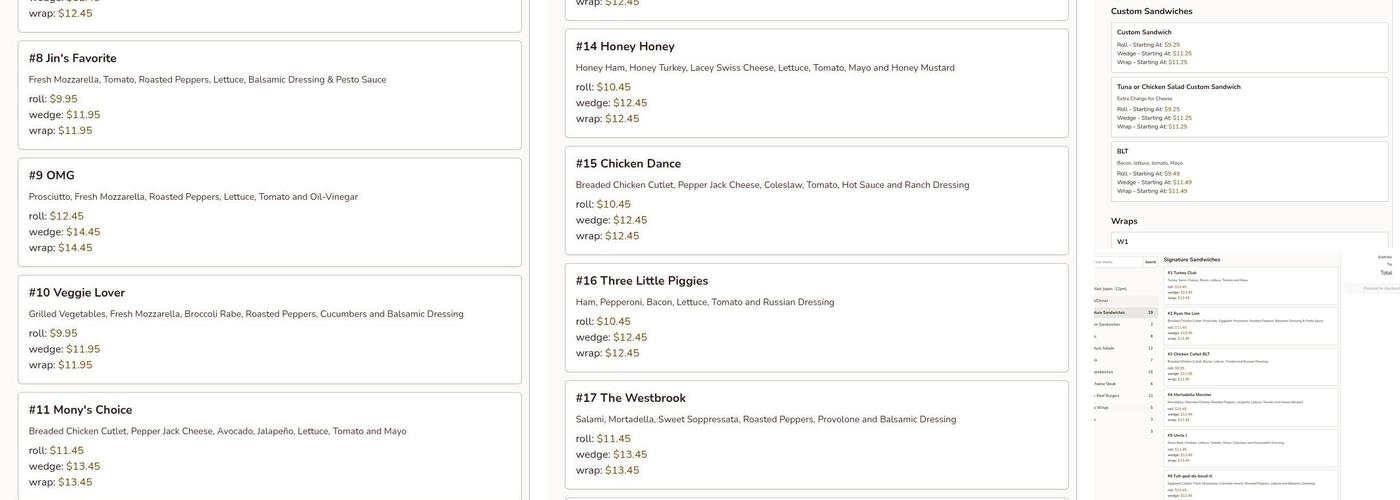 Brightside Deli Menu