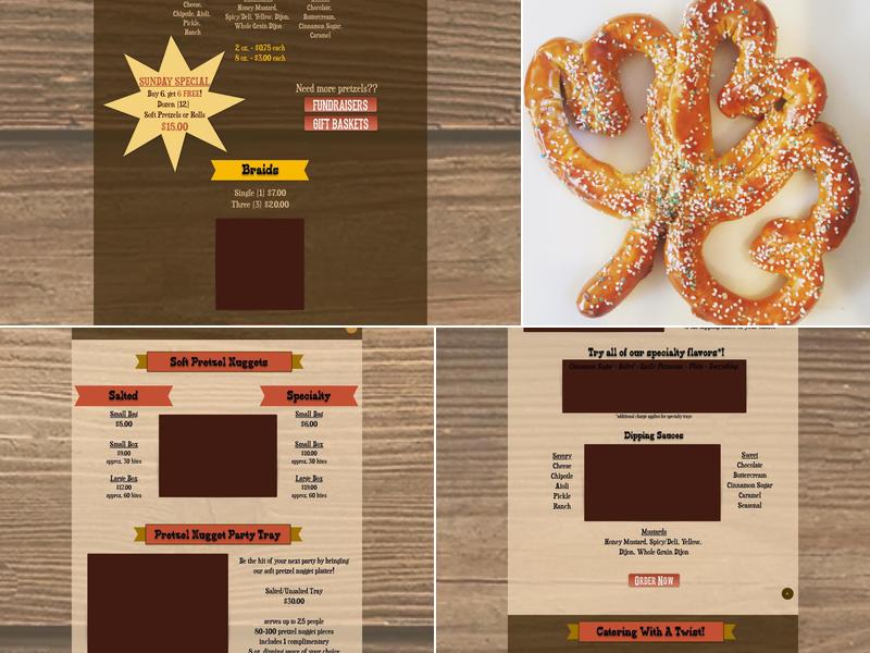 The Pretzel Stop / Pretzel Town USA Menu