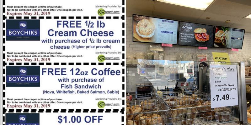 Boychiks Bagels Menu