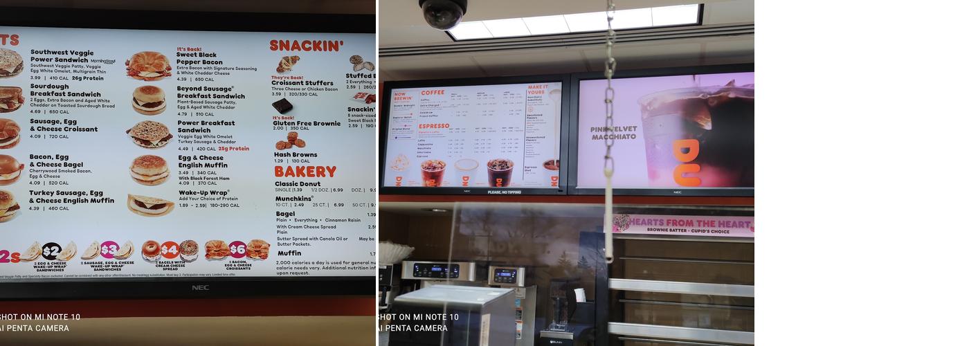 Dunkin' Menu