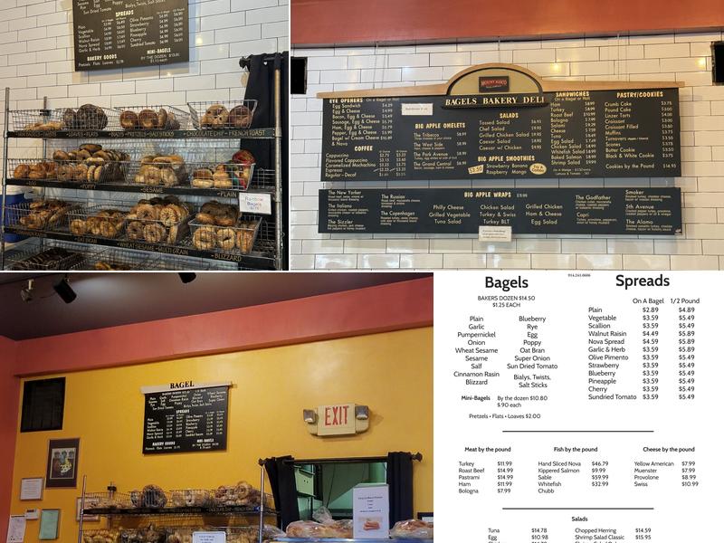 Mount Kisco Bagels Menu