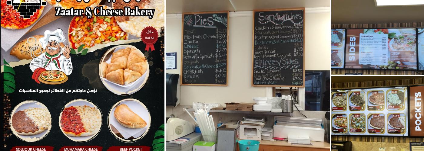 Zaatar & Cheese bakery Menu