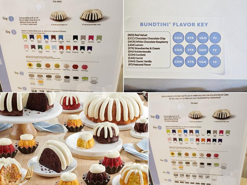 Nothing Bundt Cakes Menu
