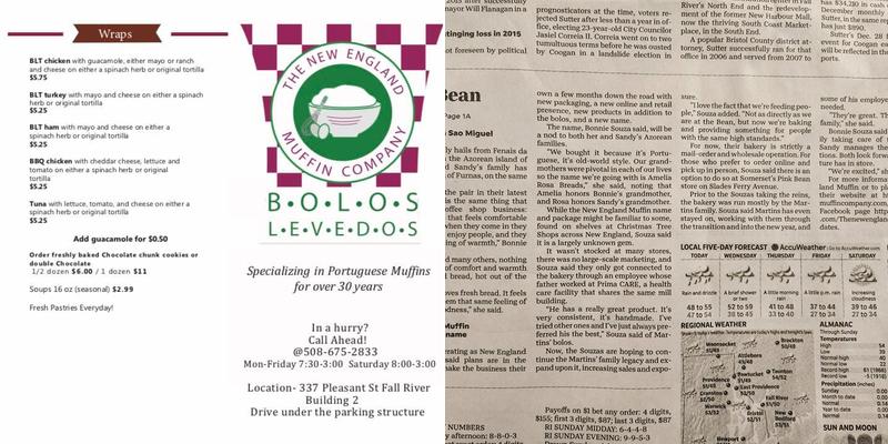 New England Muffin Co Menu