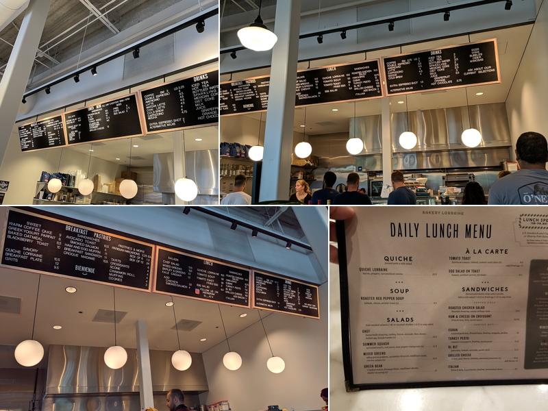 Bakery Lorraine Menu
