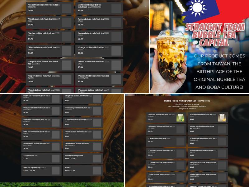 Bubble Fish Bubble Tea 2 Menu