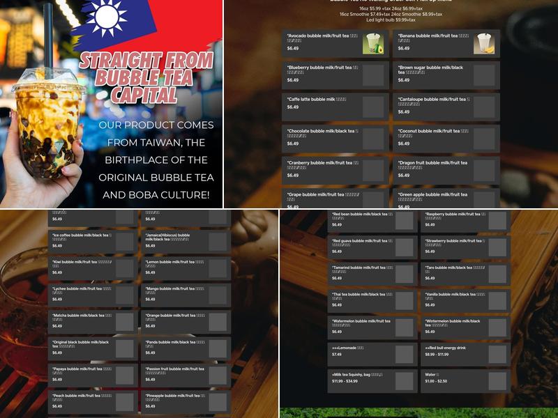 Bubble Fish Bubble Tea 2 Menu