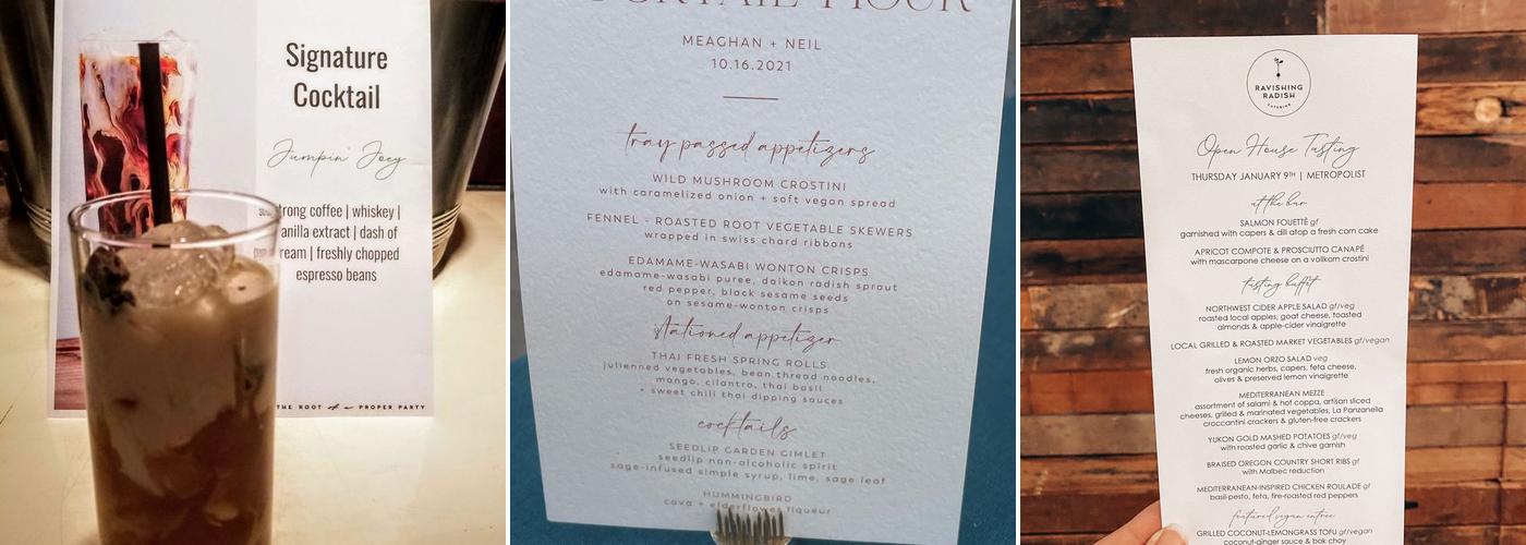 Ravishing Radish Catering Menu