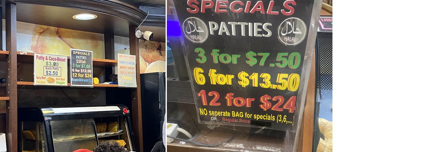 Bakery On The Go Menu