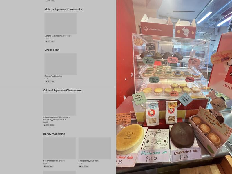 Uncle Tetsu Menu