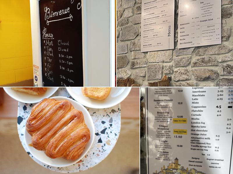 L'Atelier Patisserie Menu