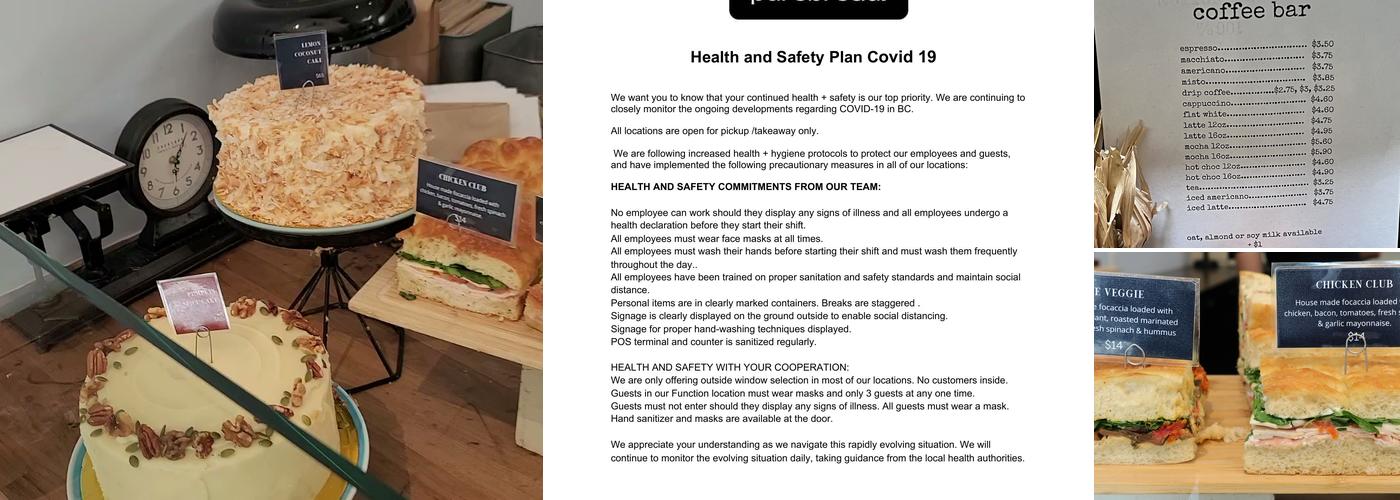 Purebread Bakery + Coffee Menu