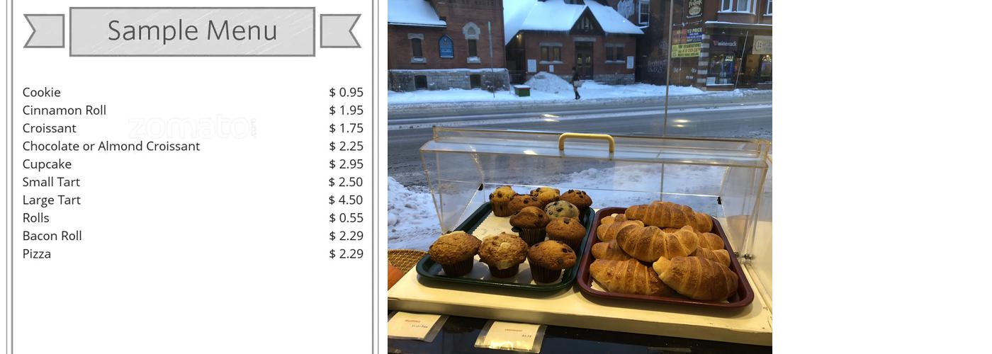 Brown Loaf Bakery Menu