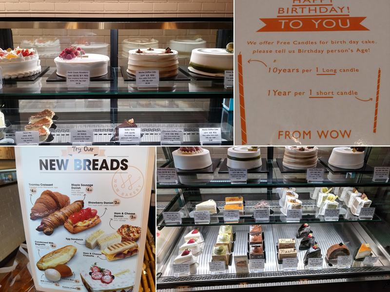 WOW Bakery & Cafe (Macleod Plaza) Menu