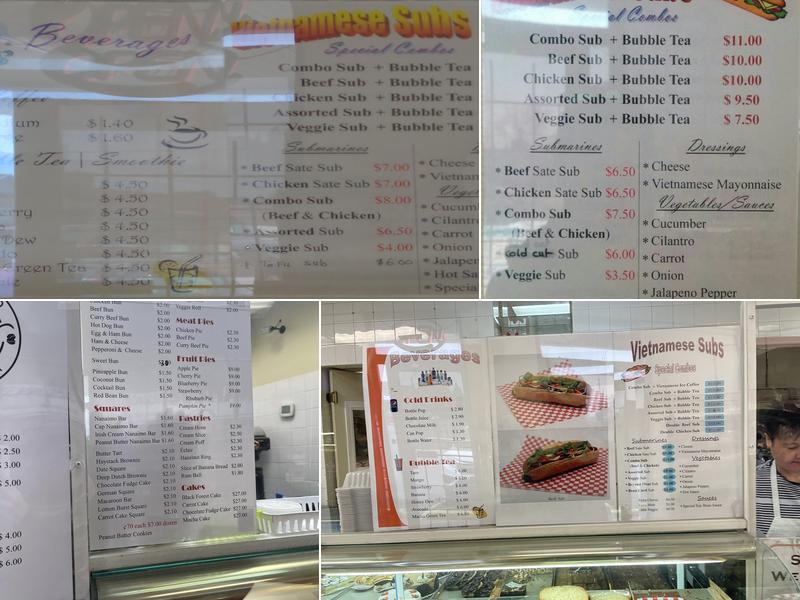 Hunterhorn Bakery Menu