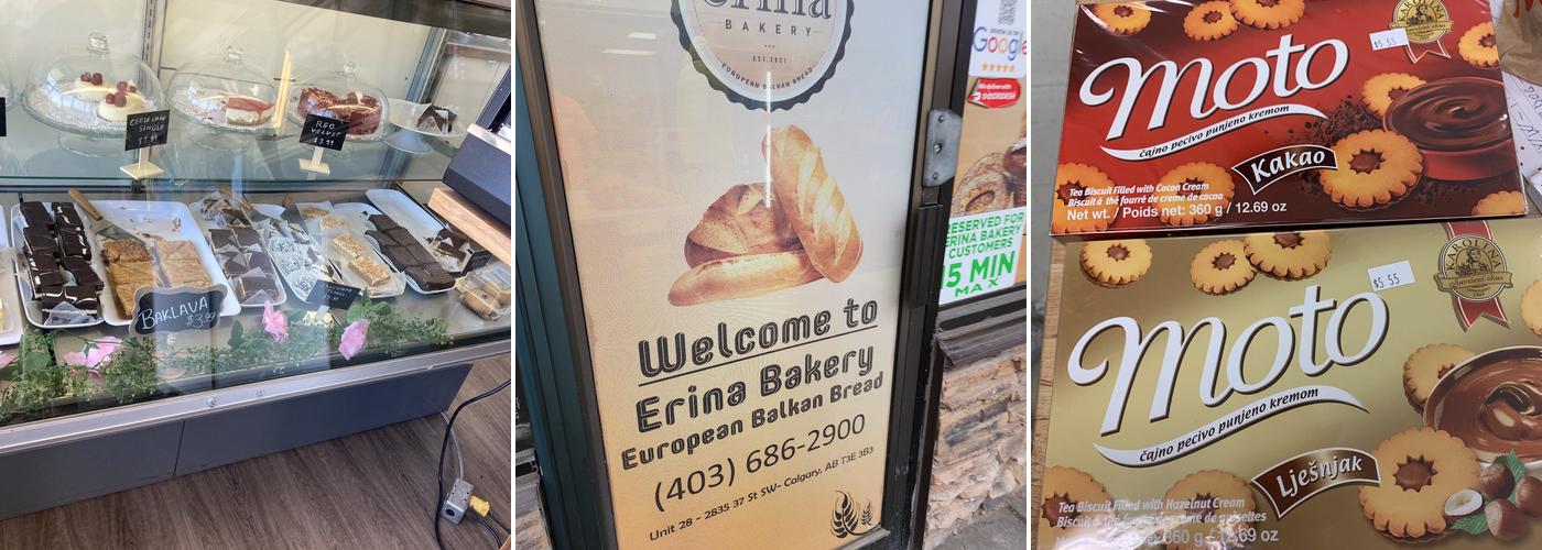 Erina Bakery Ltd. Menu