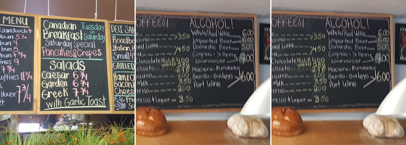 Handy Bakery Menu