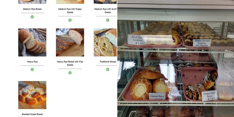 Baltyk Bakery Menu