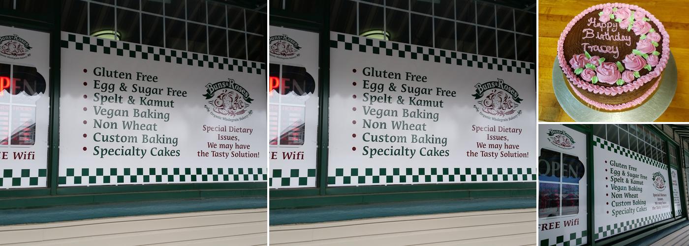 Buns & Roses Organic Bakery Menu