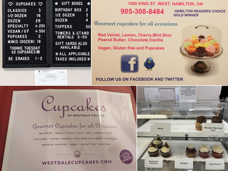 Cupcakes Menu