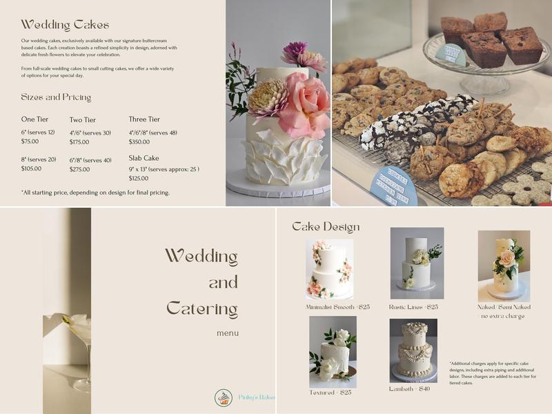 Pinky's Bakeshop Menu